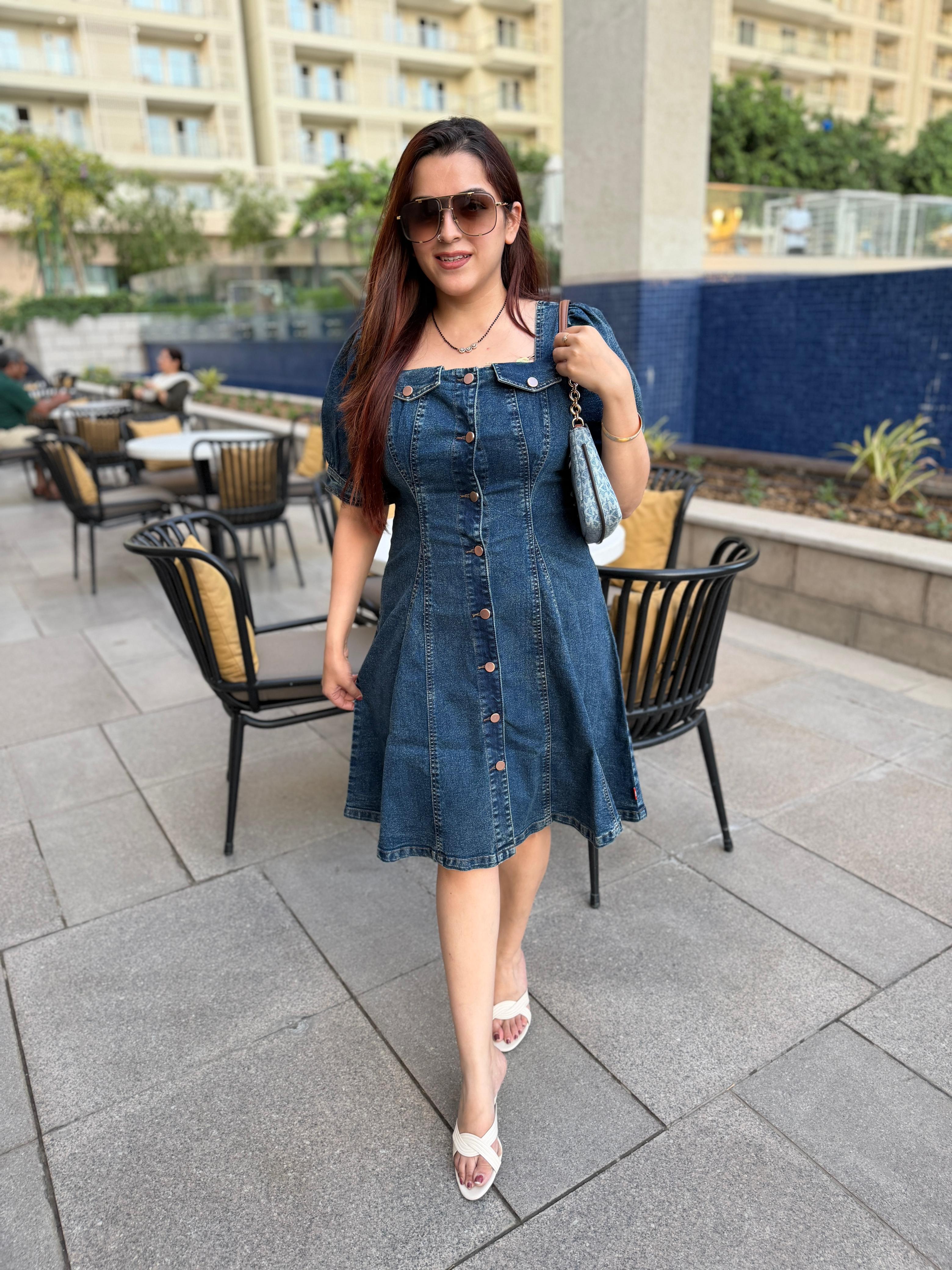 Urban Denim Flare Dress
