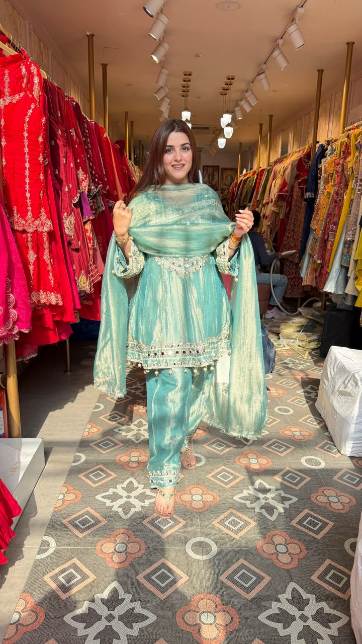 Luxury gota-patti and mirror-work Salwar Suit