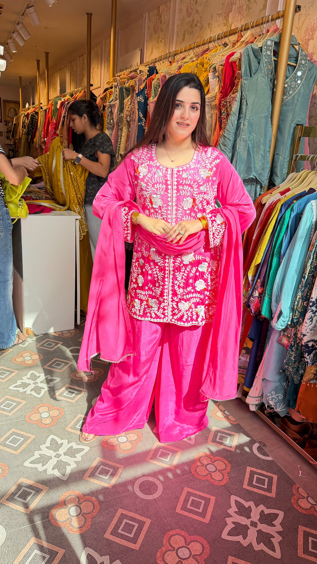 Phulkari-Inspired Salwar Suit