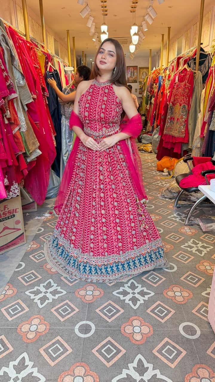 Traditional Embroidered Bridal Lehenga Choli