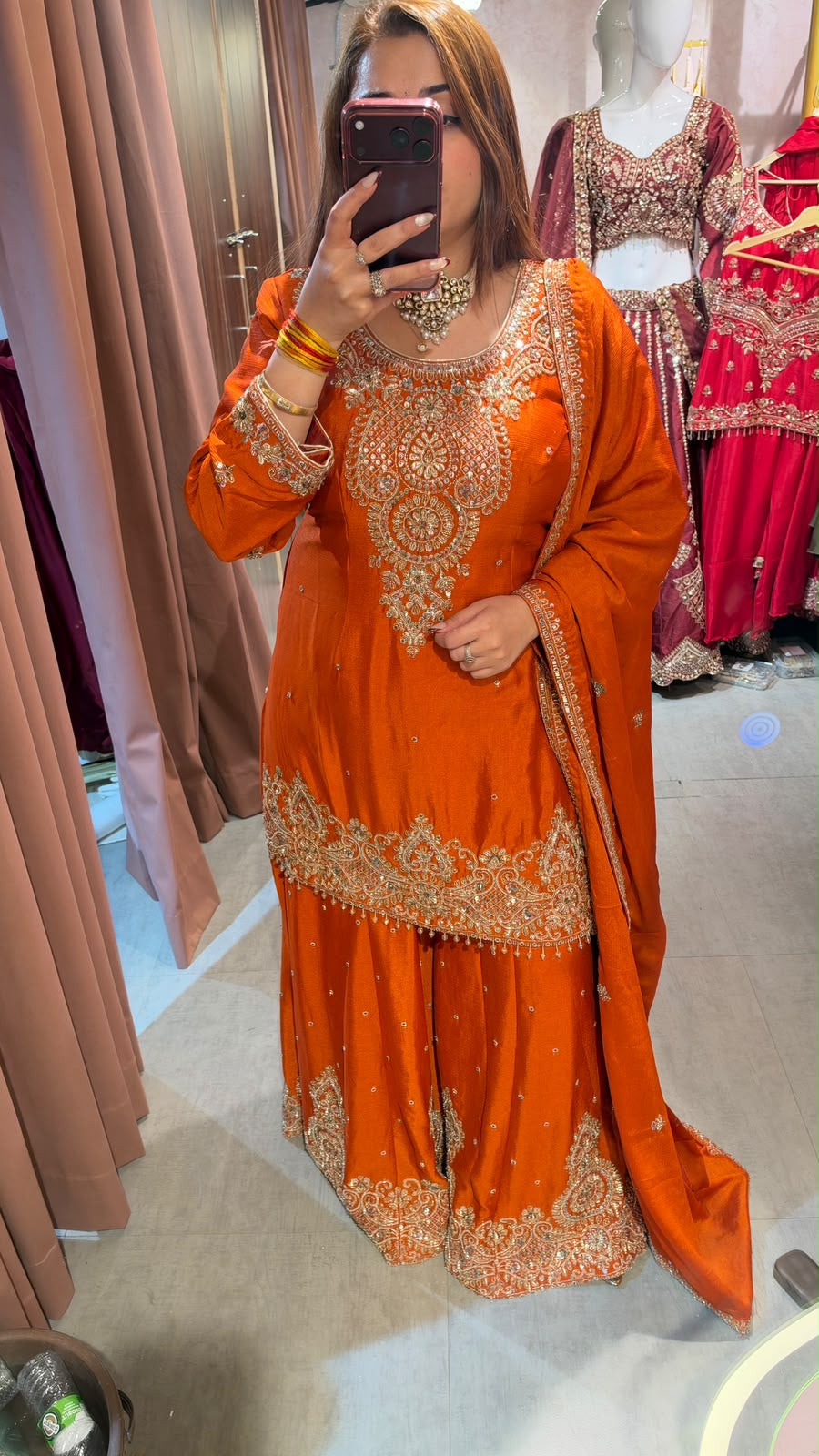 Pakistani Kameez Gharara Suit Set