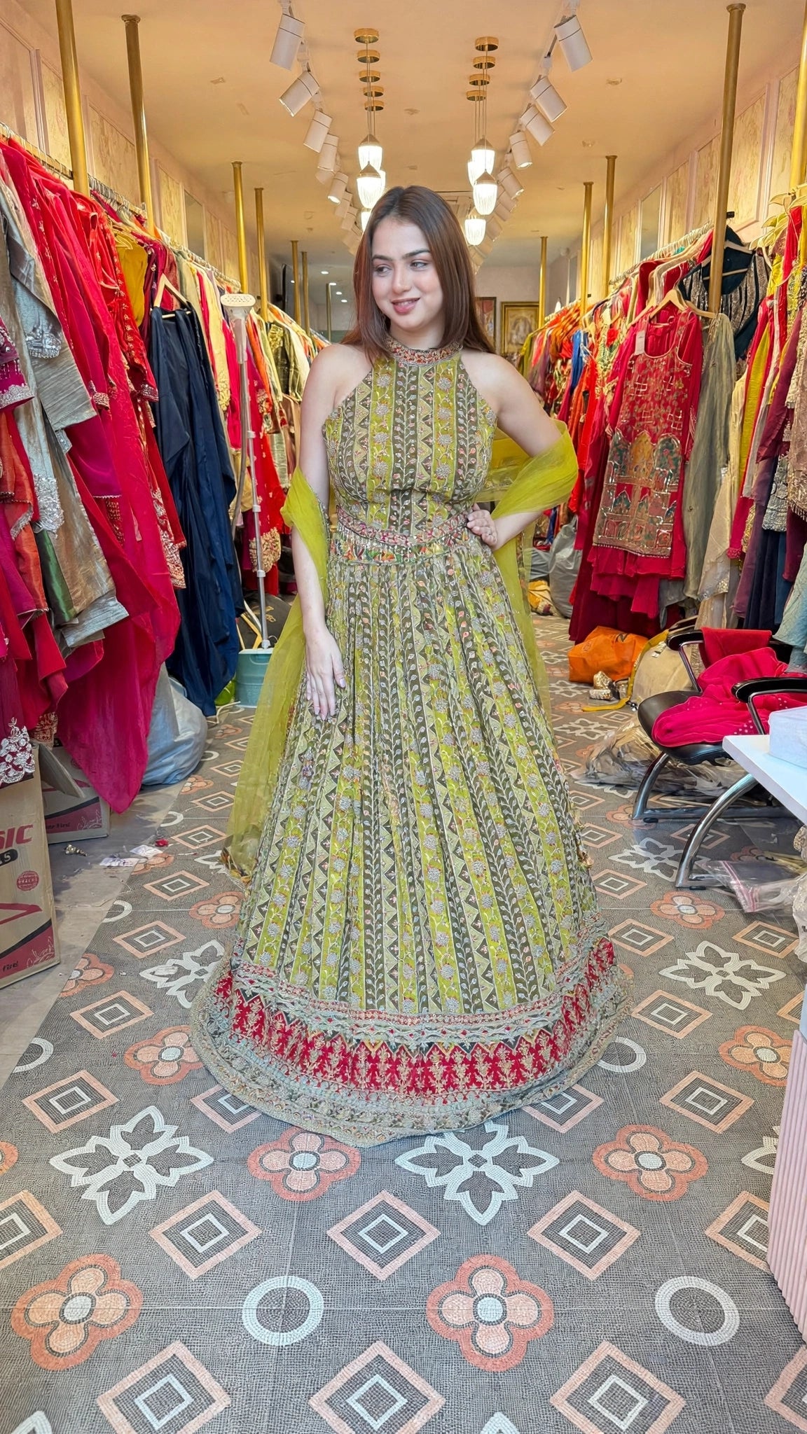 Traditional Embroidered Bridal Lehenga Choli