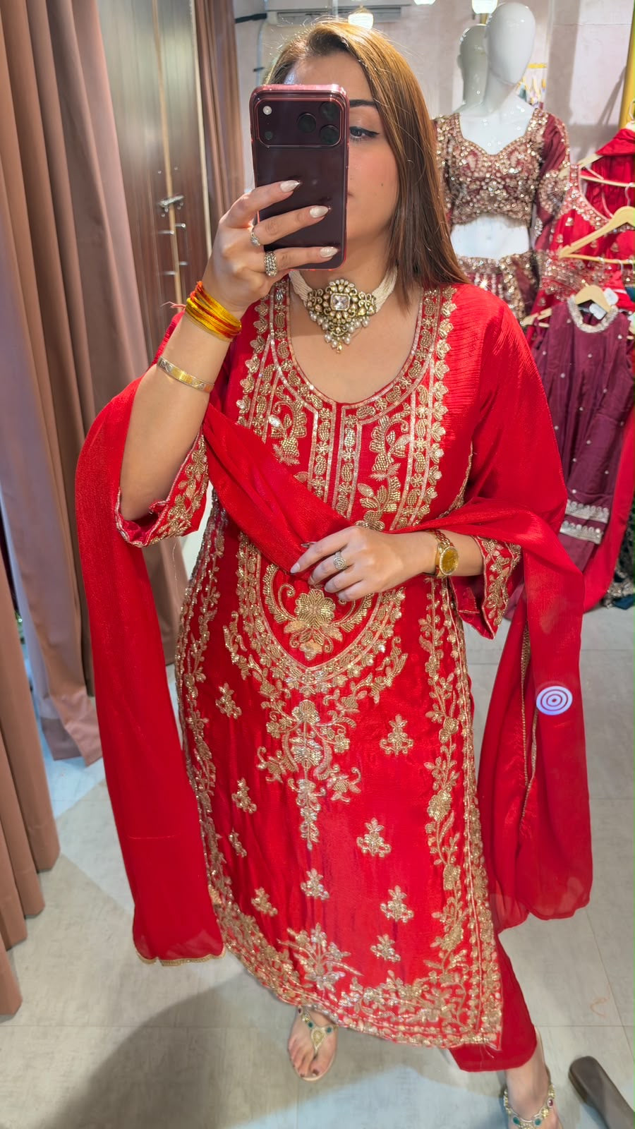 traditional South Asian 3-piece Salwar Kameez Set