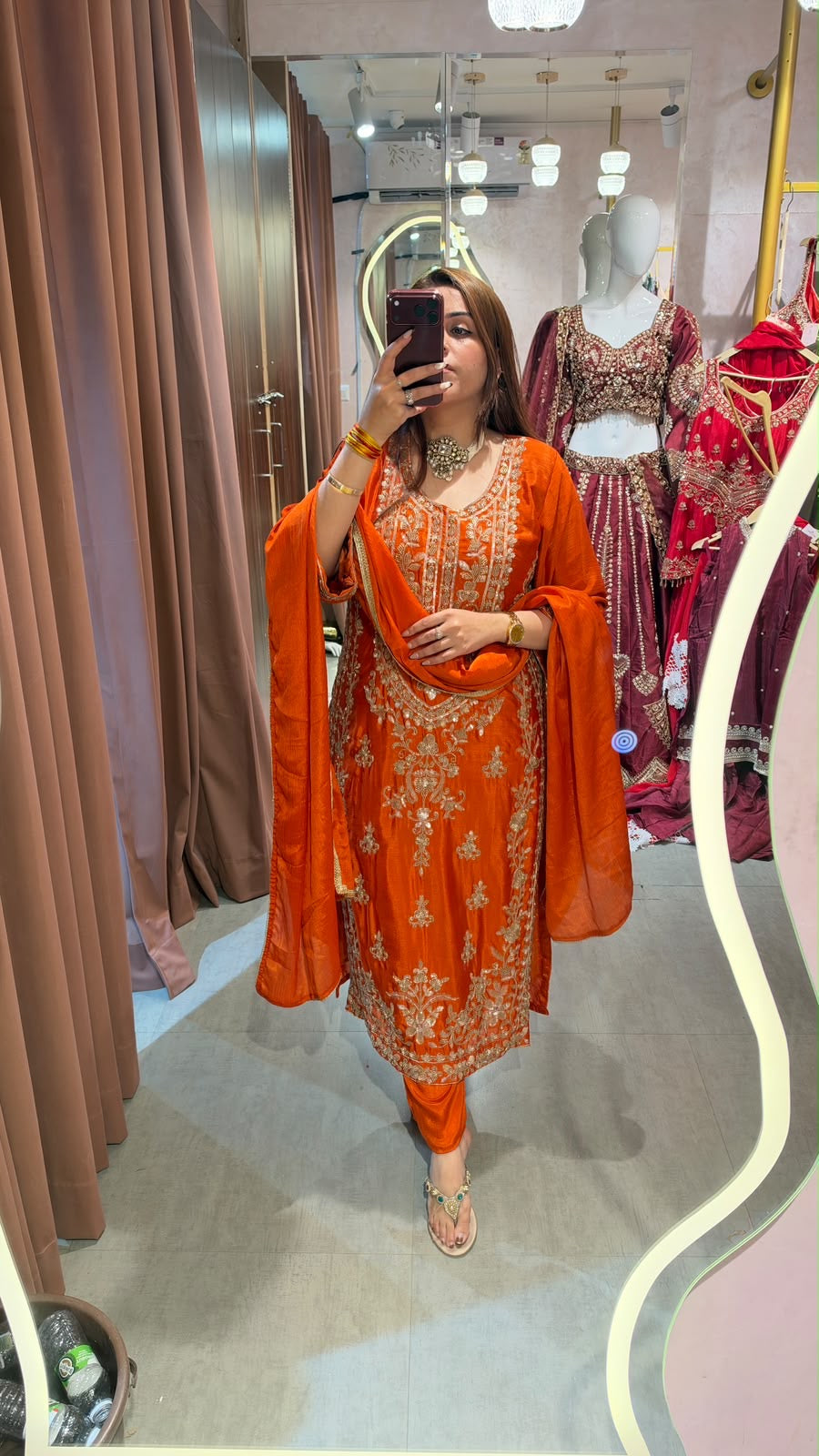 traditional South Asian 3-piece Salwar Kameez Set