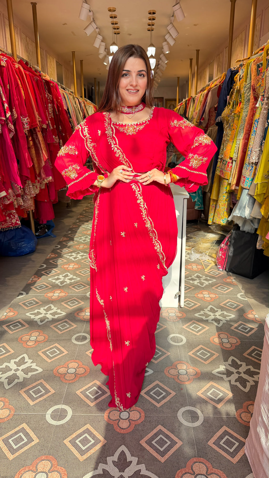 Indo-Western Saree Dress