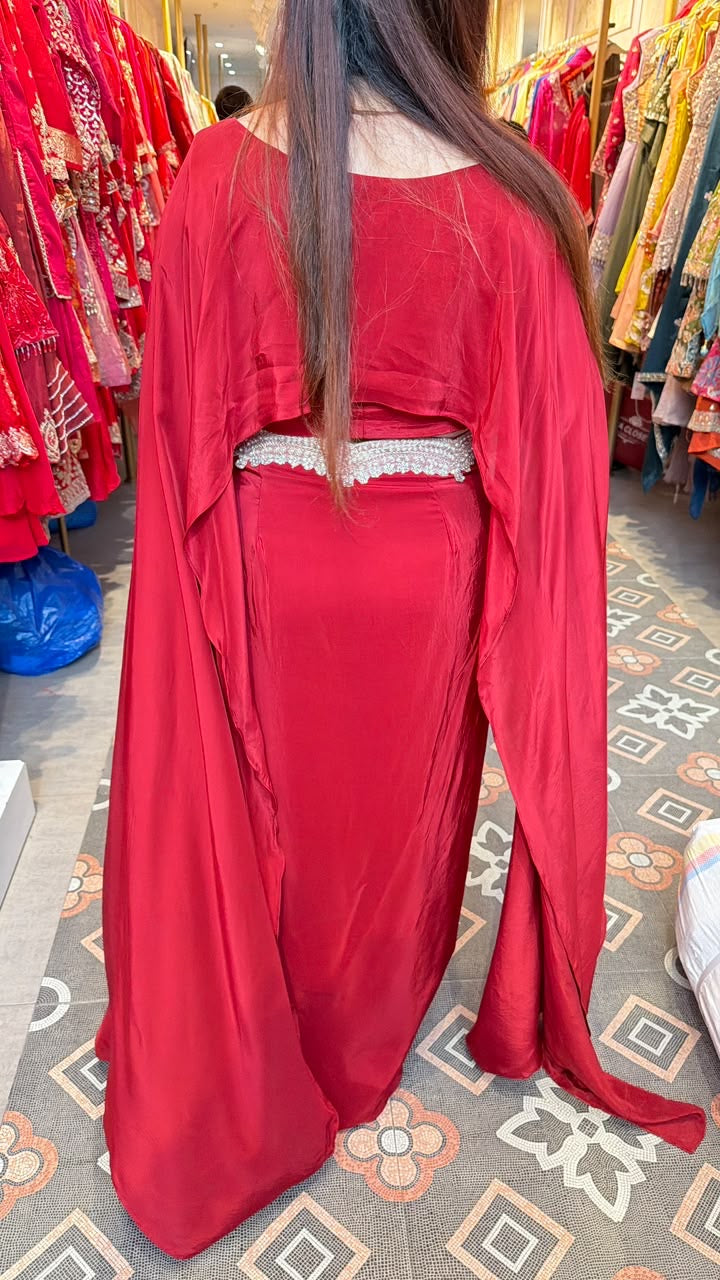 Draped Gown Indo-Western