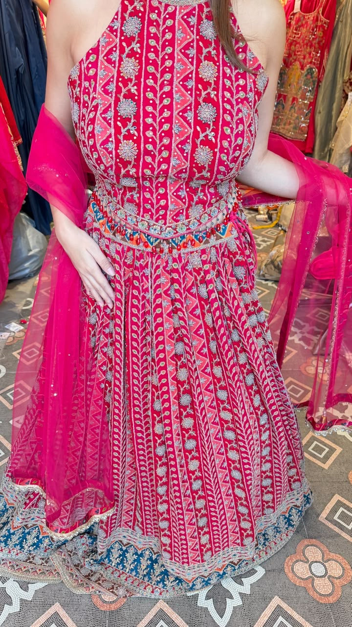Traditional Embroidered Bridal Lehenga Choli
