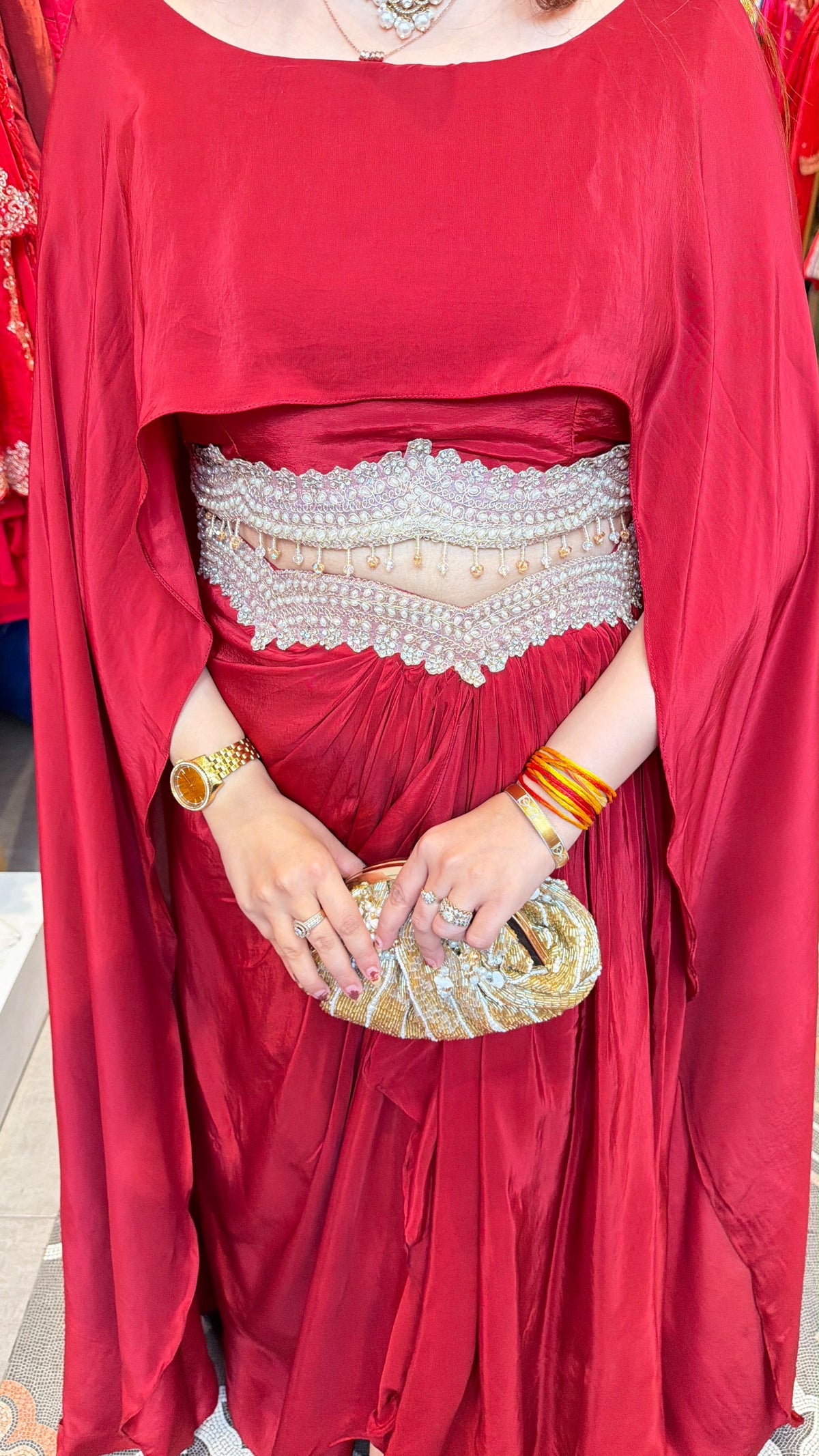 Draped Gown Indo-Western