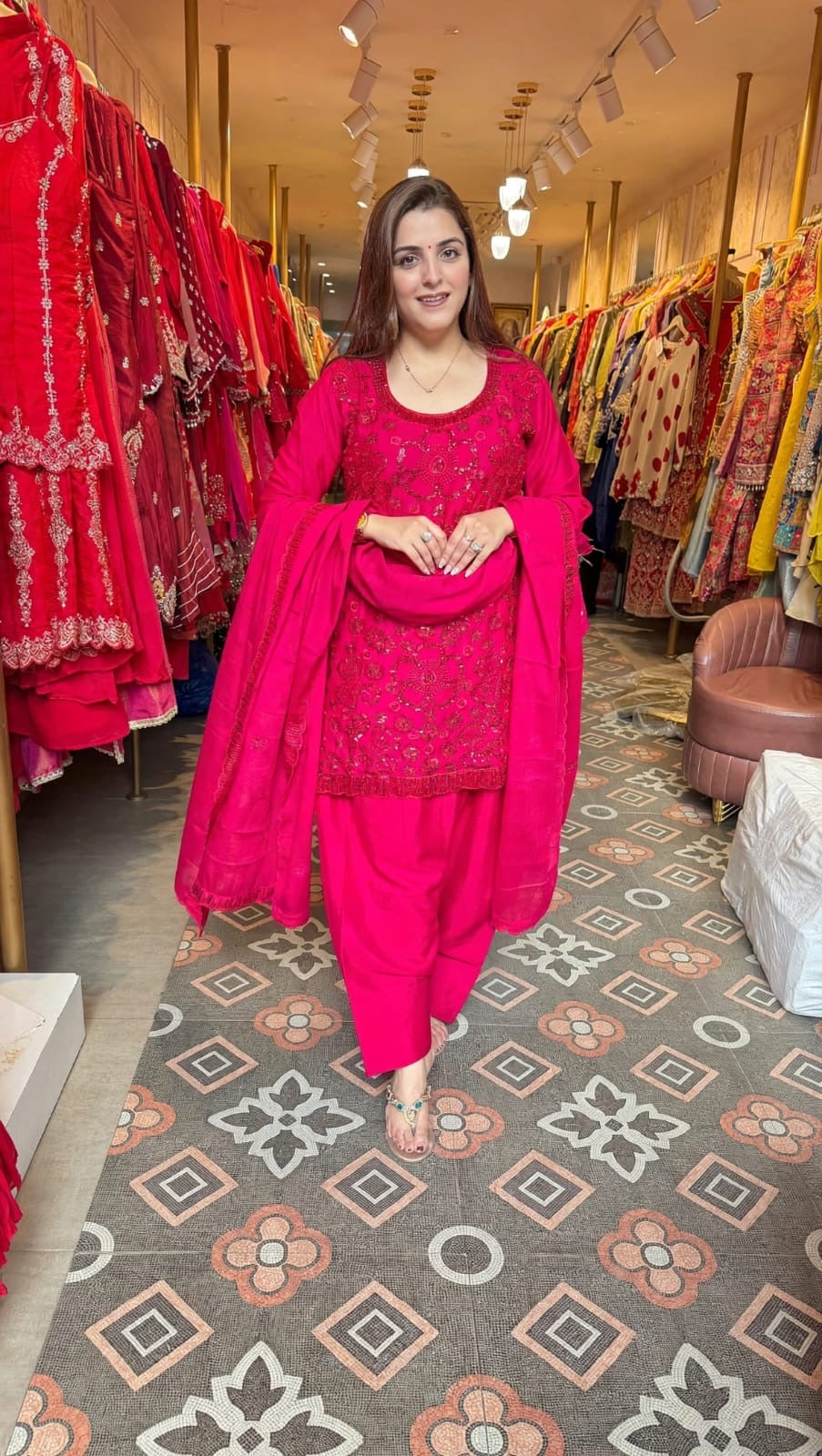 Classic Embroidered Punjabi Salwar Suit
