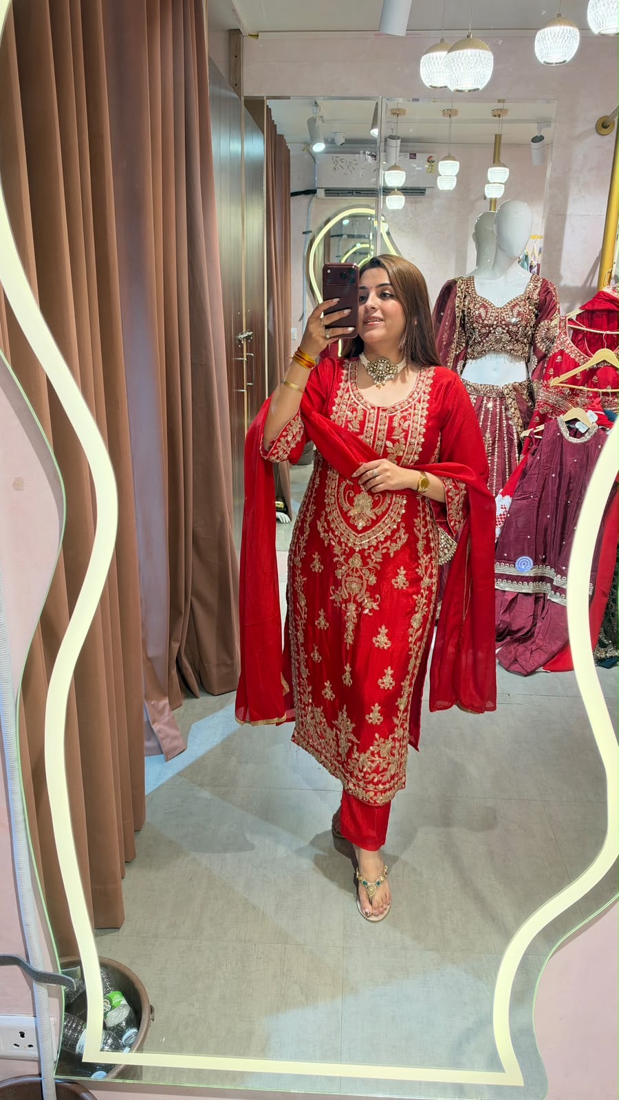 traditional South Asian 3-piece Salwar Kameez Set