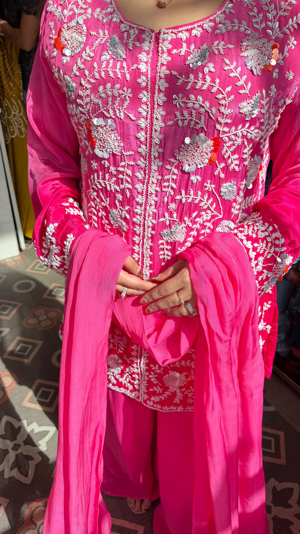 Phulkari-Inspired Salwar Suit