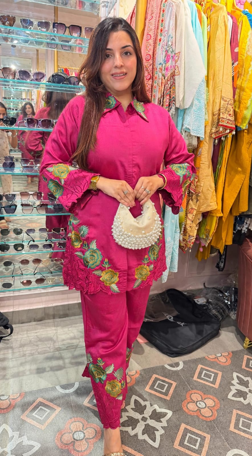 Floral Designer Shirt & Trouser Set