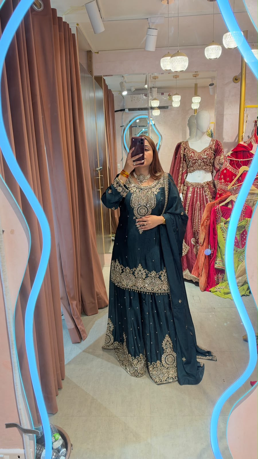 Pakistani Kameez Gharara Suit Set