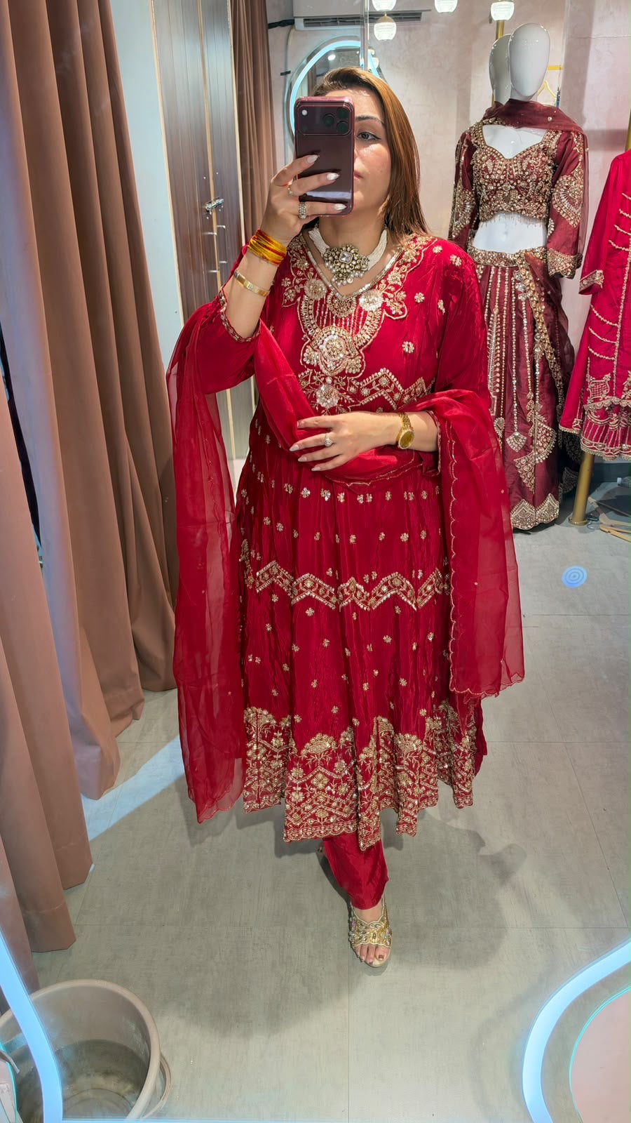 Royal Embroidered Anarkali Suit