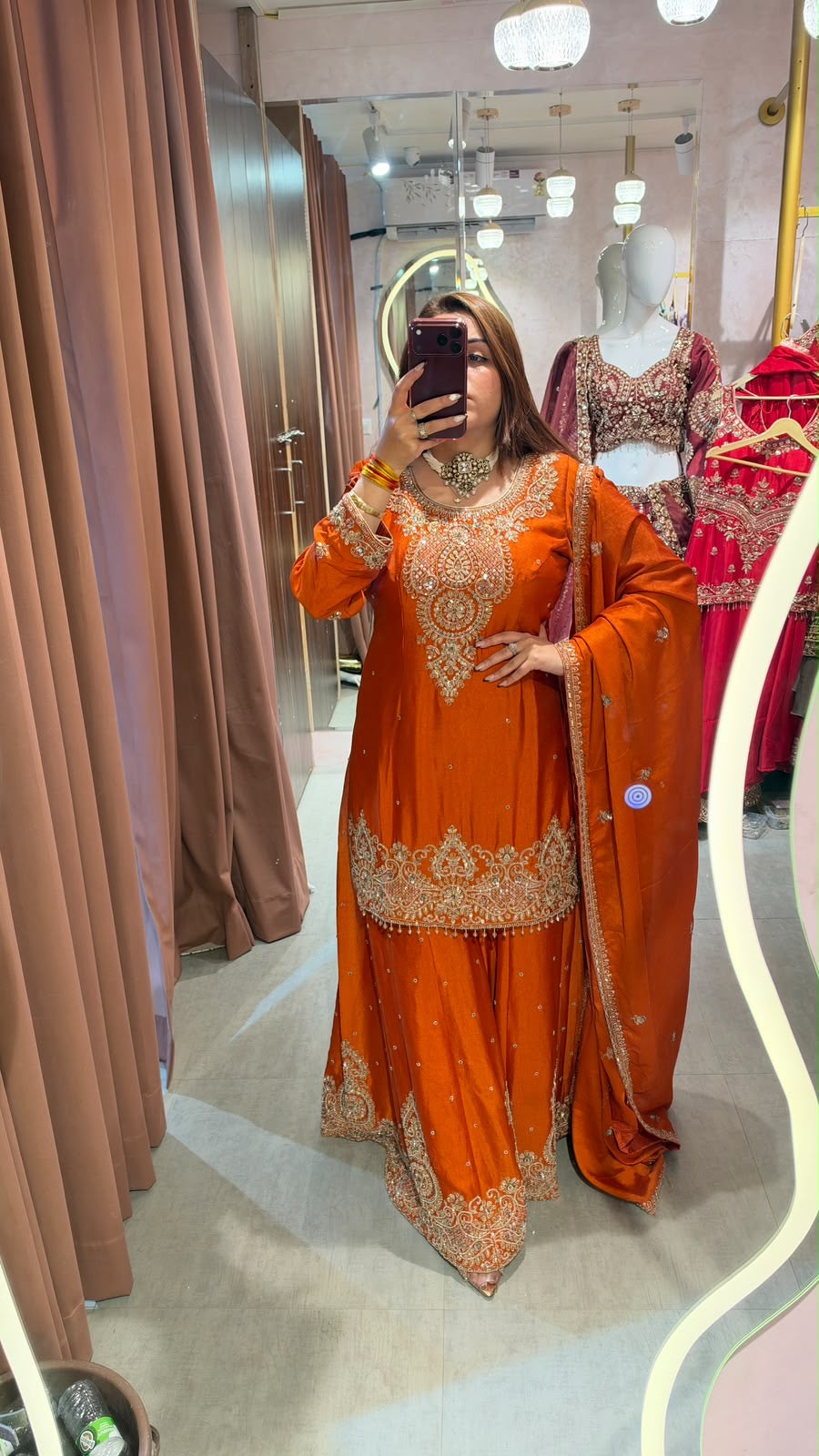 Pakistani Kameez Gharara Suit Set