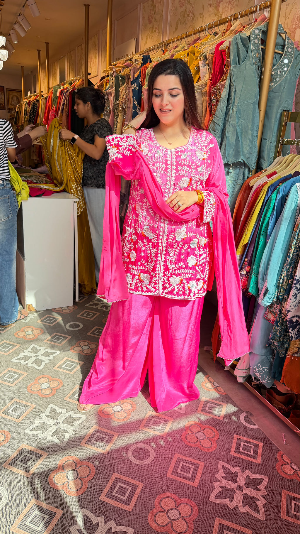 Phulkari-Inspired Salwar Suit