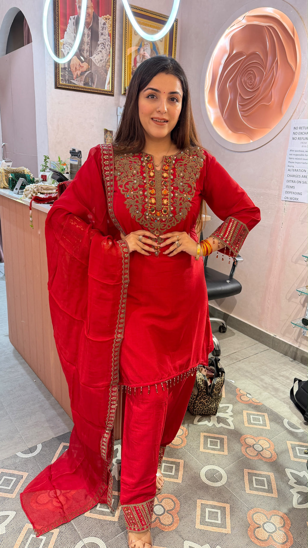 Embroidered Designer Patiala Suit