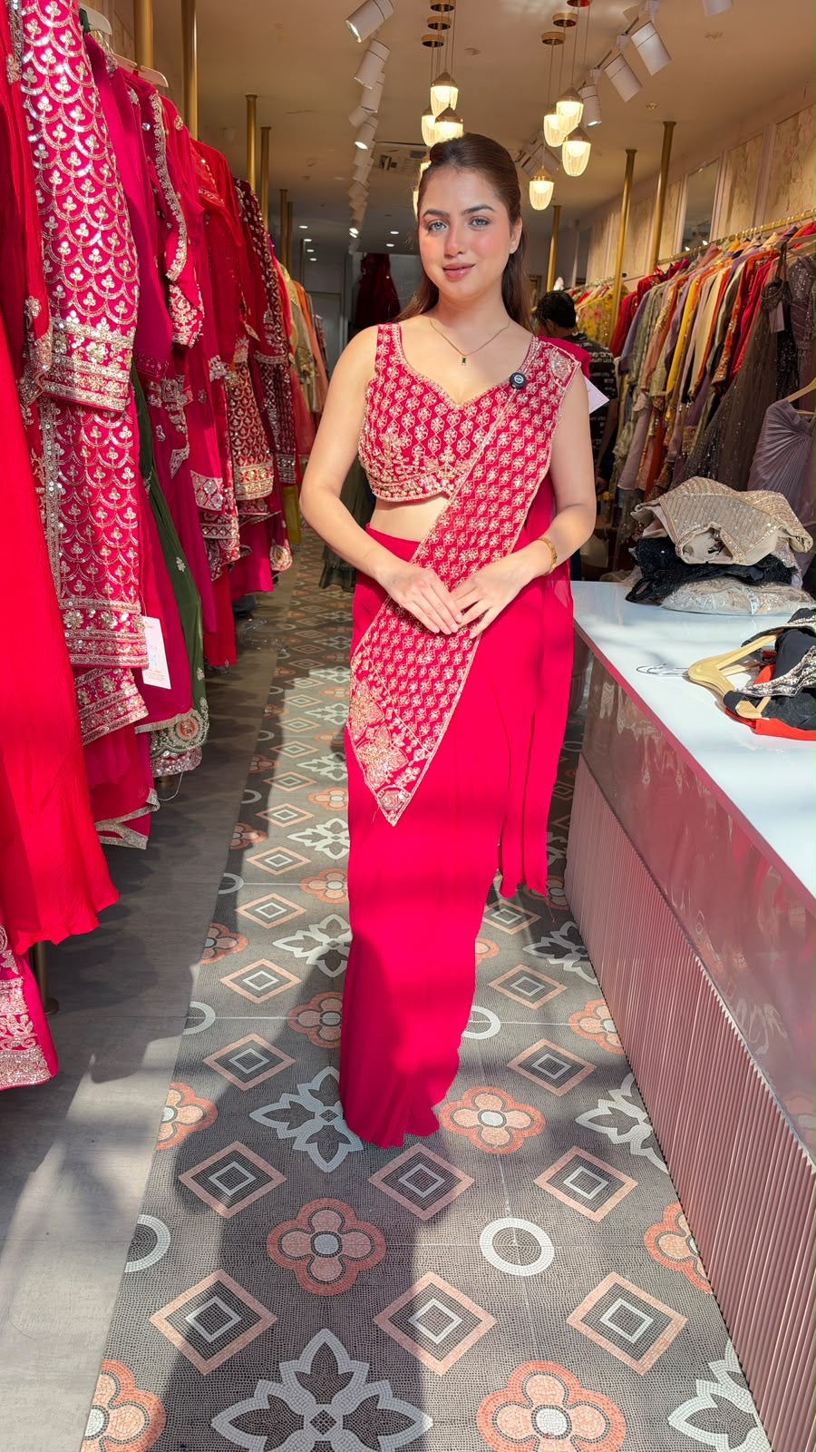 Elegant Saree with Designer Blouse