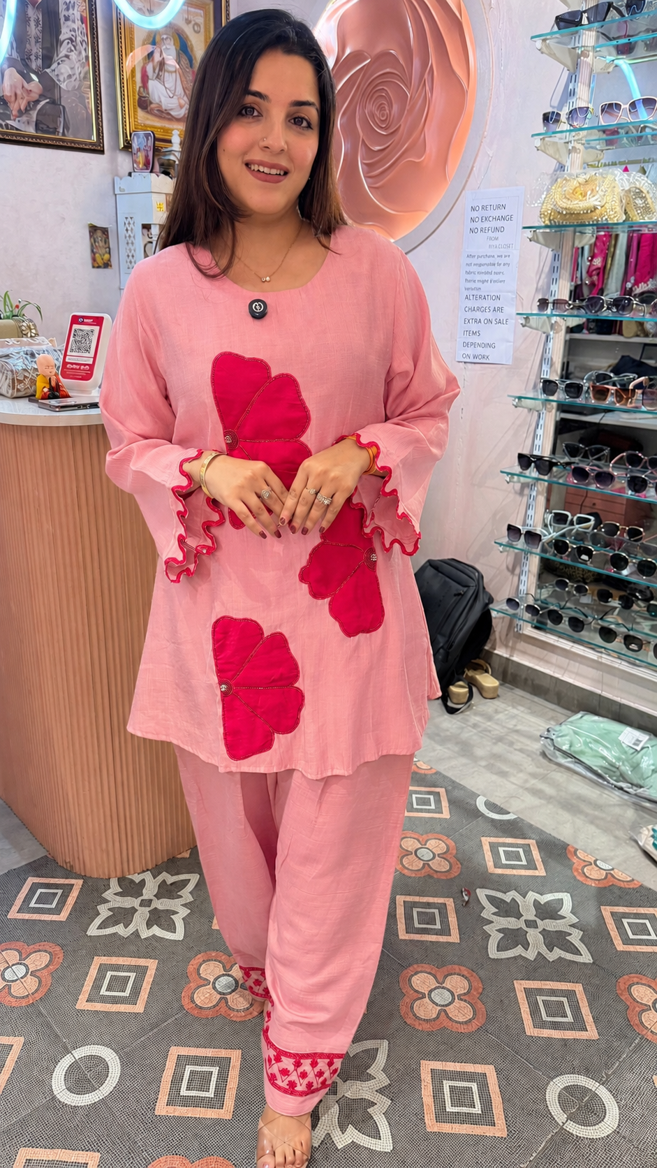 Floral Appliqué Co-ord Set