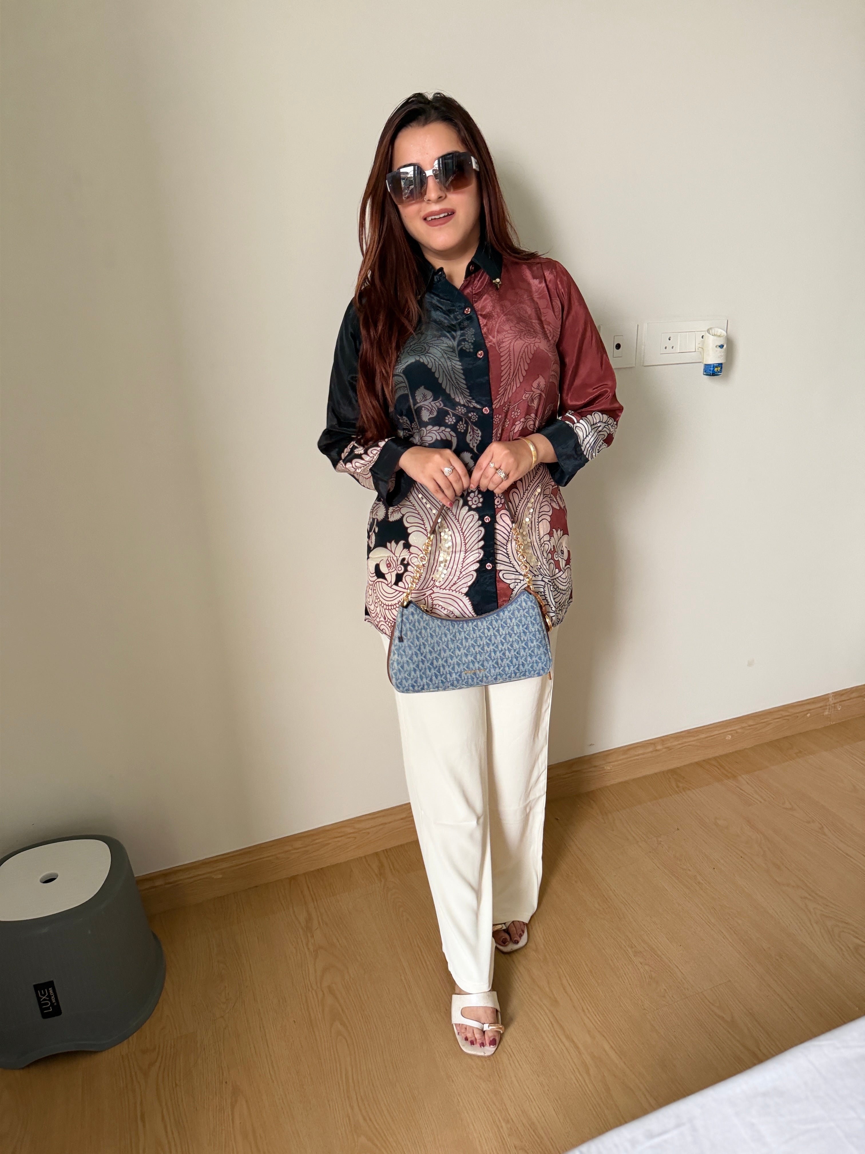 Chic Paisley Panel Shirt