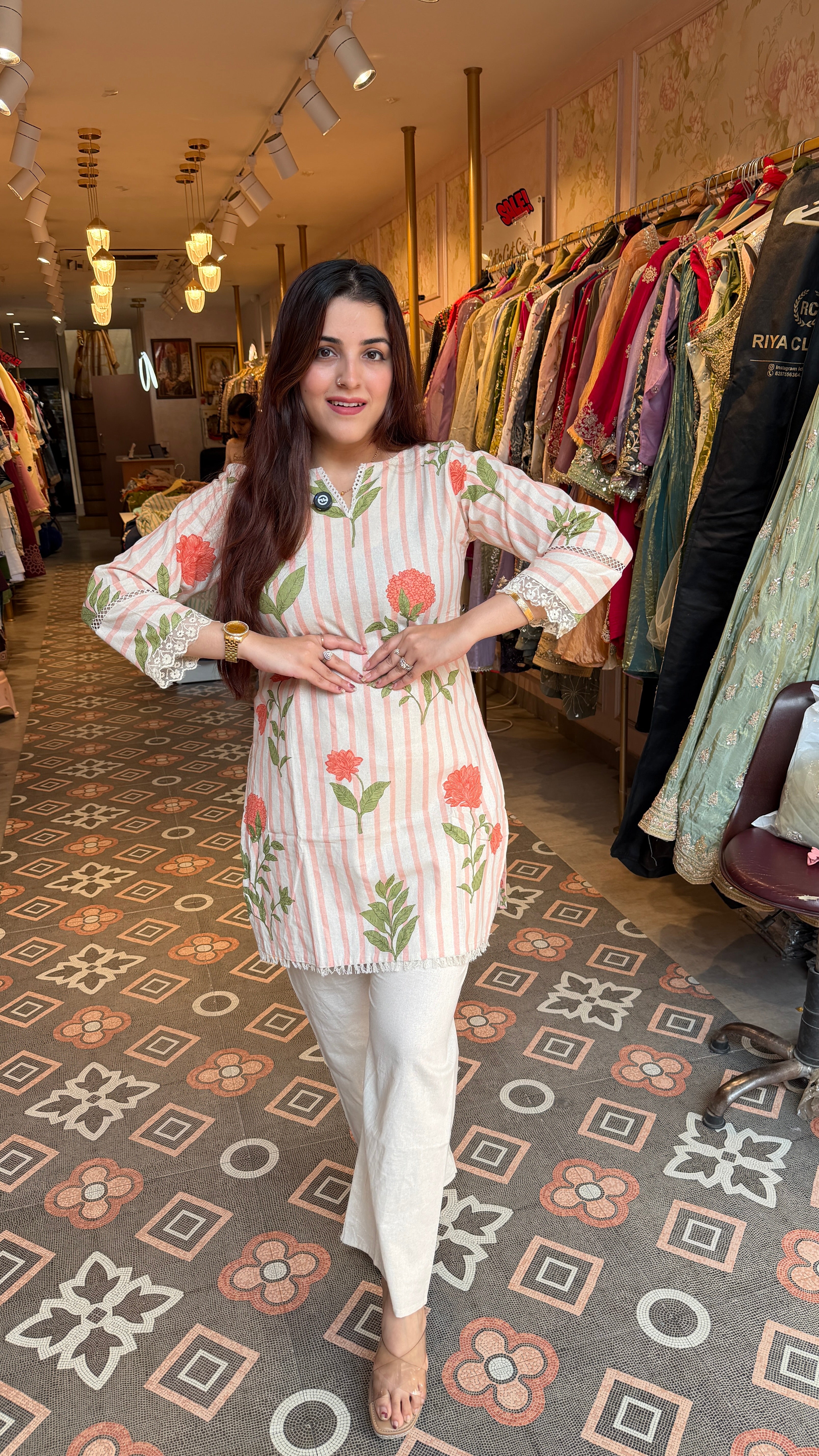 Floral cotton coord set