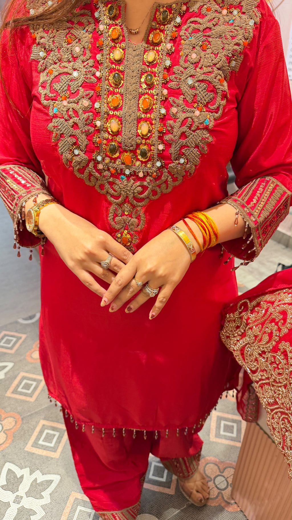 Embroidered Designer Patiala Suit