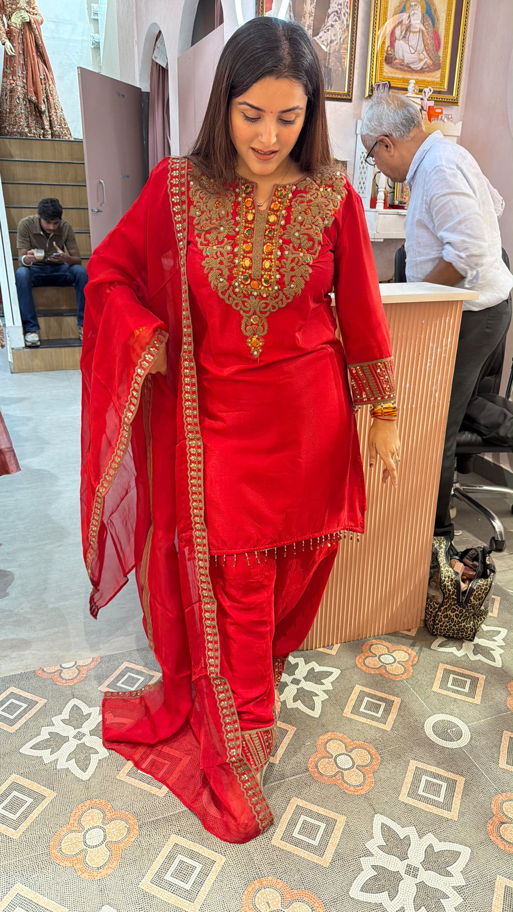 Embroidered Designer Patiala Suit