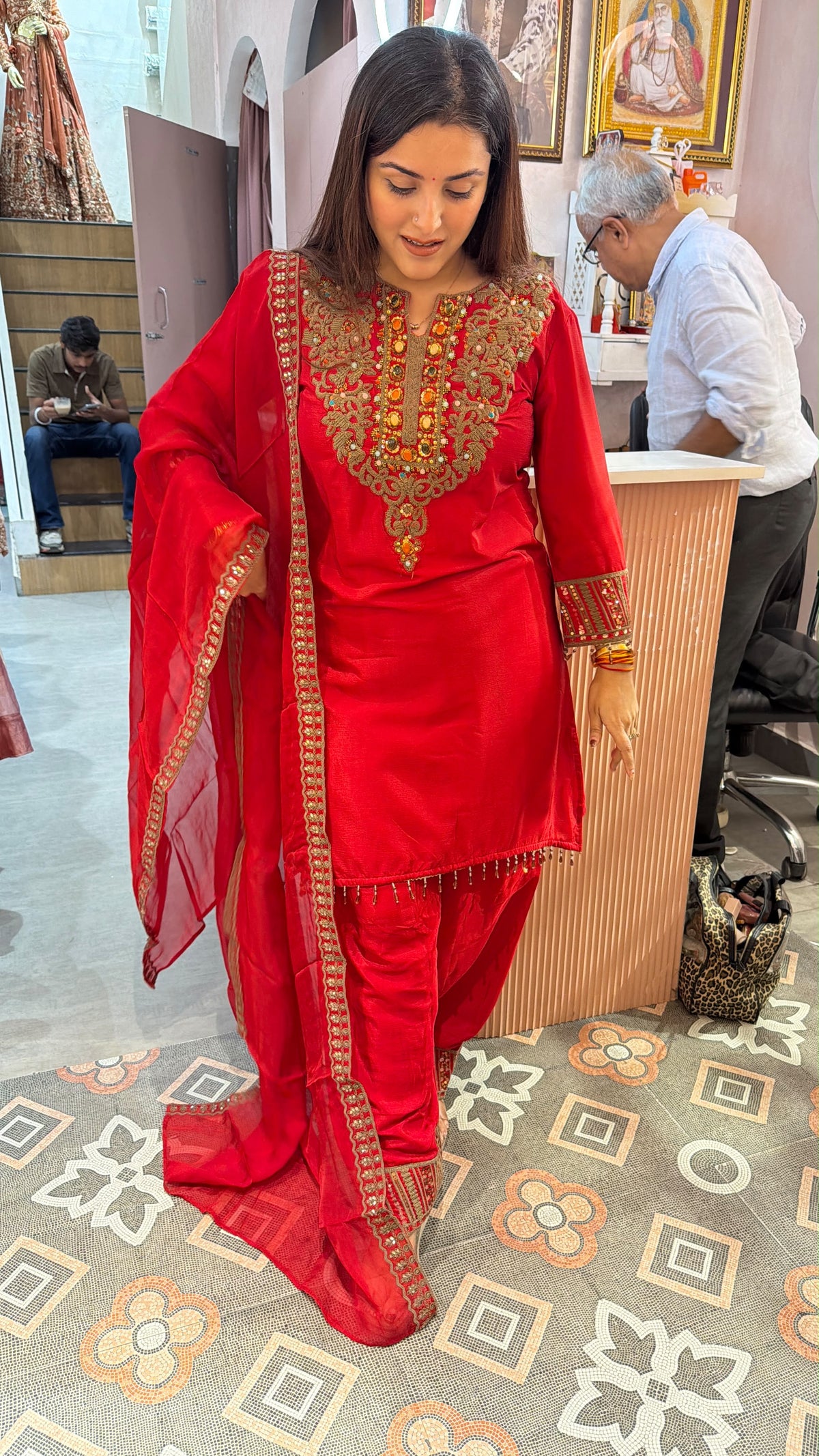 Embroidered Designer Patiala Suit