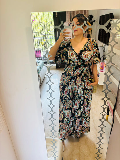 Printed stretchable jumpsuit