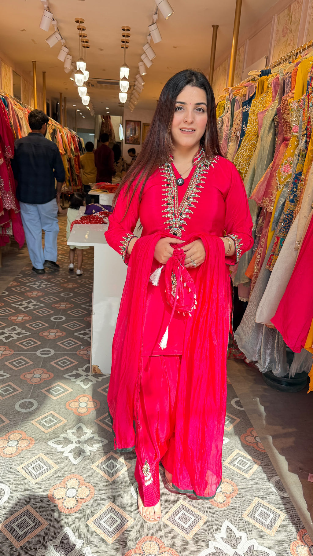 Embroidered Punjabi Patiala Salwar Kameez