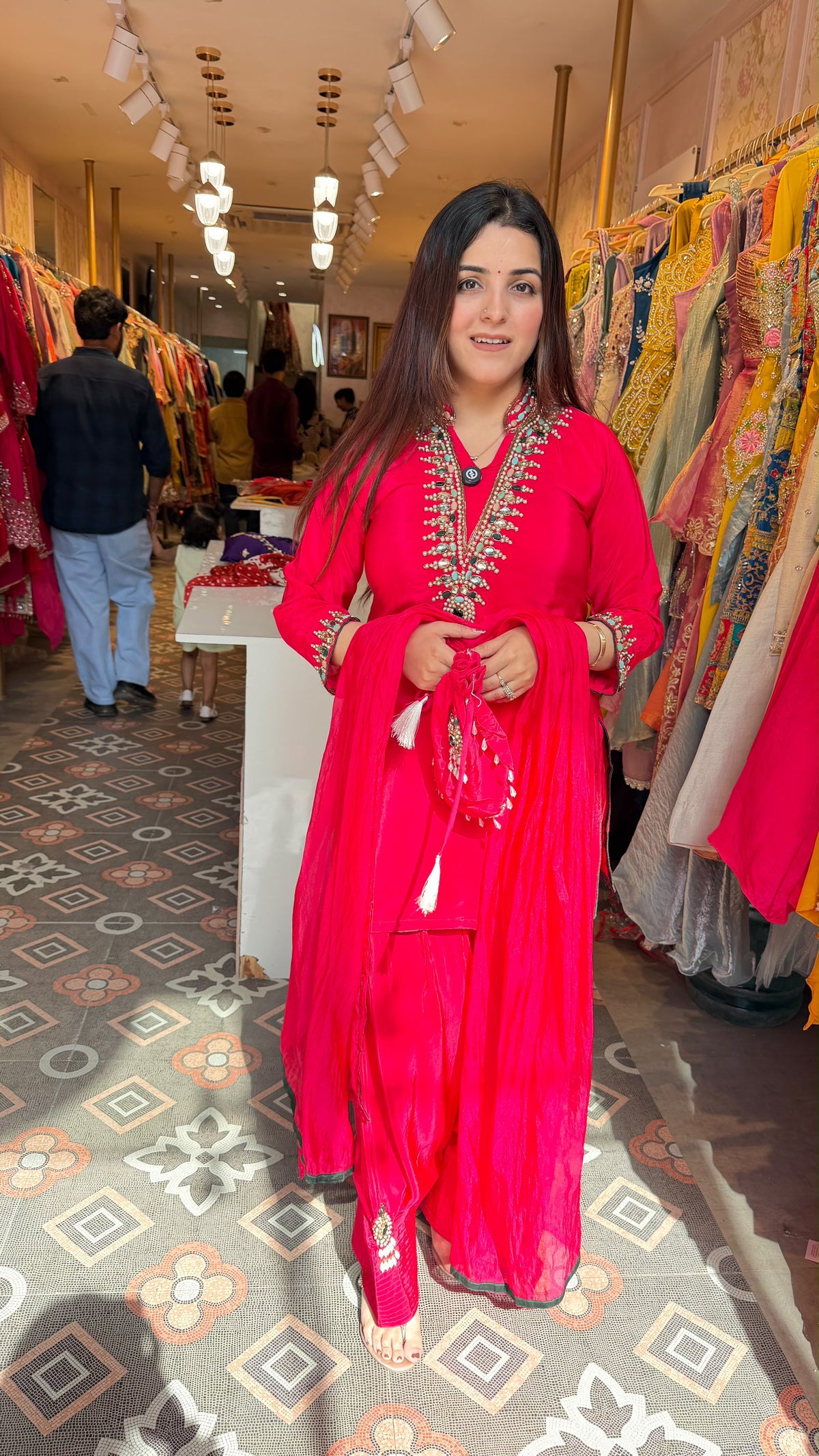 Embroidered Punjabi Patiala Salwar Kameez