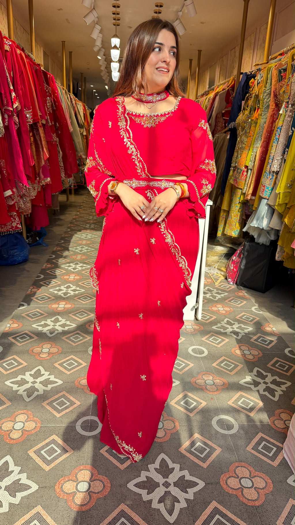 Indo-Western Saree Dress