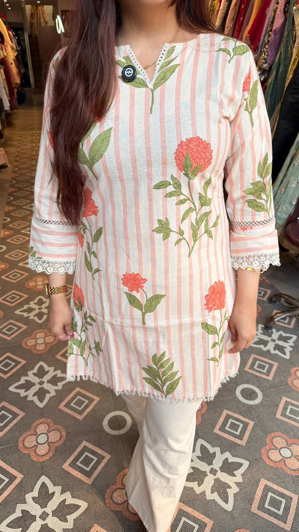 Floral cotton coord set