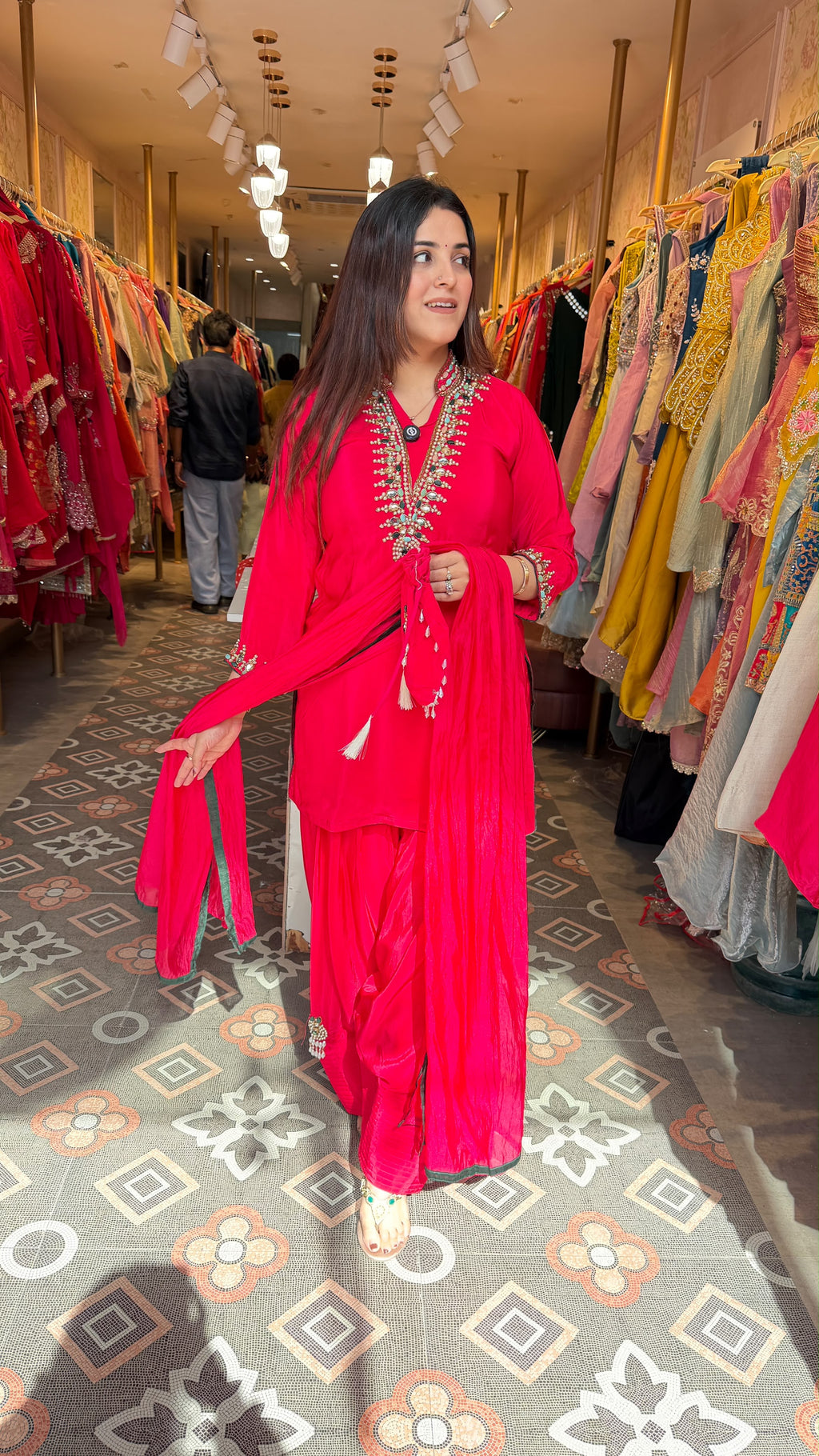 Embroidered Punjabi Patiala Salwar Kameez