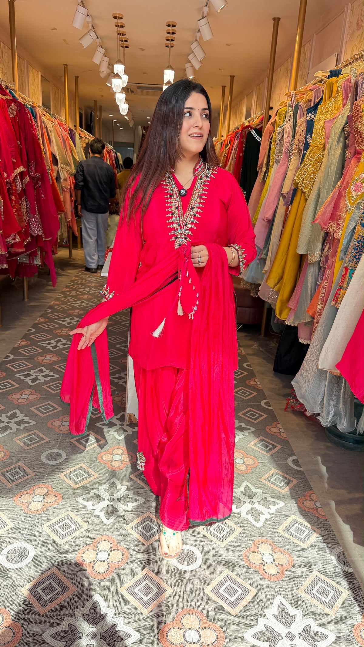 Embroidered Punjabi Patiala Salwar Kameez