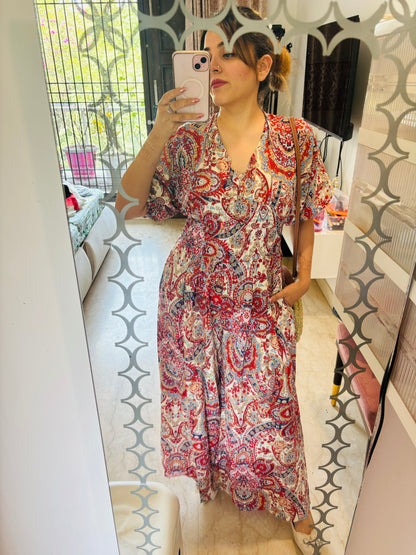 Printed stretchable jumpsuit