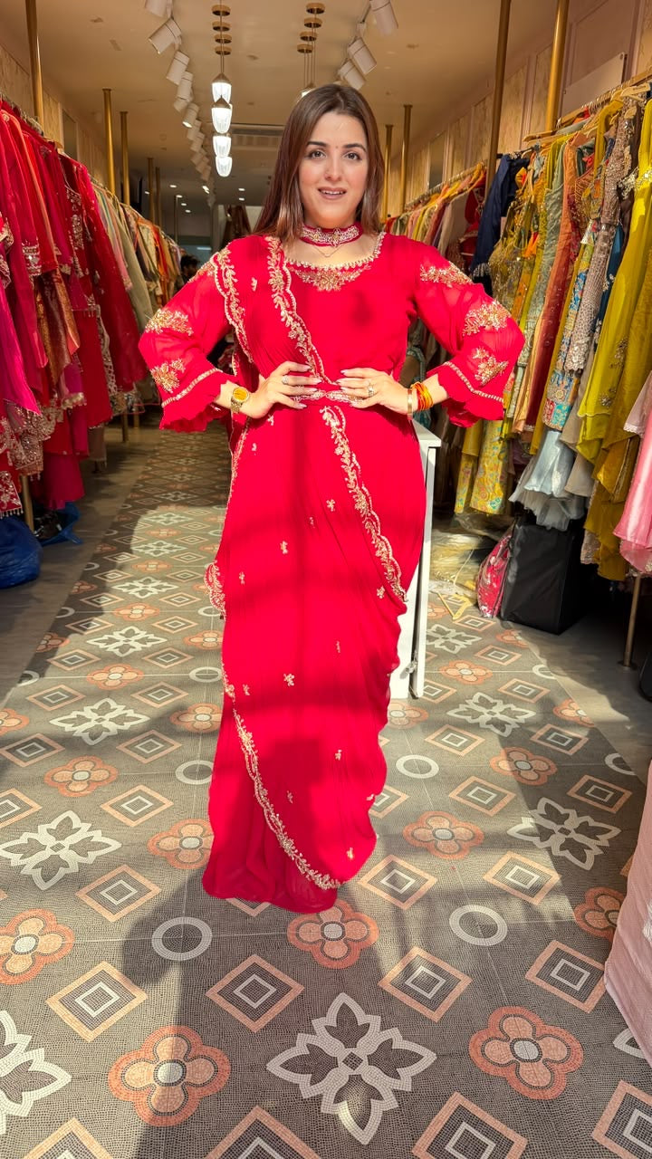 Indo-Western Saree Dress