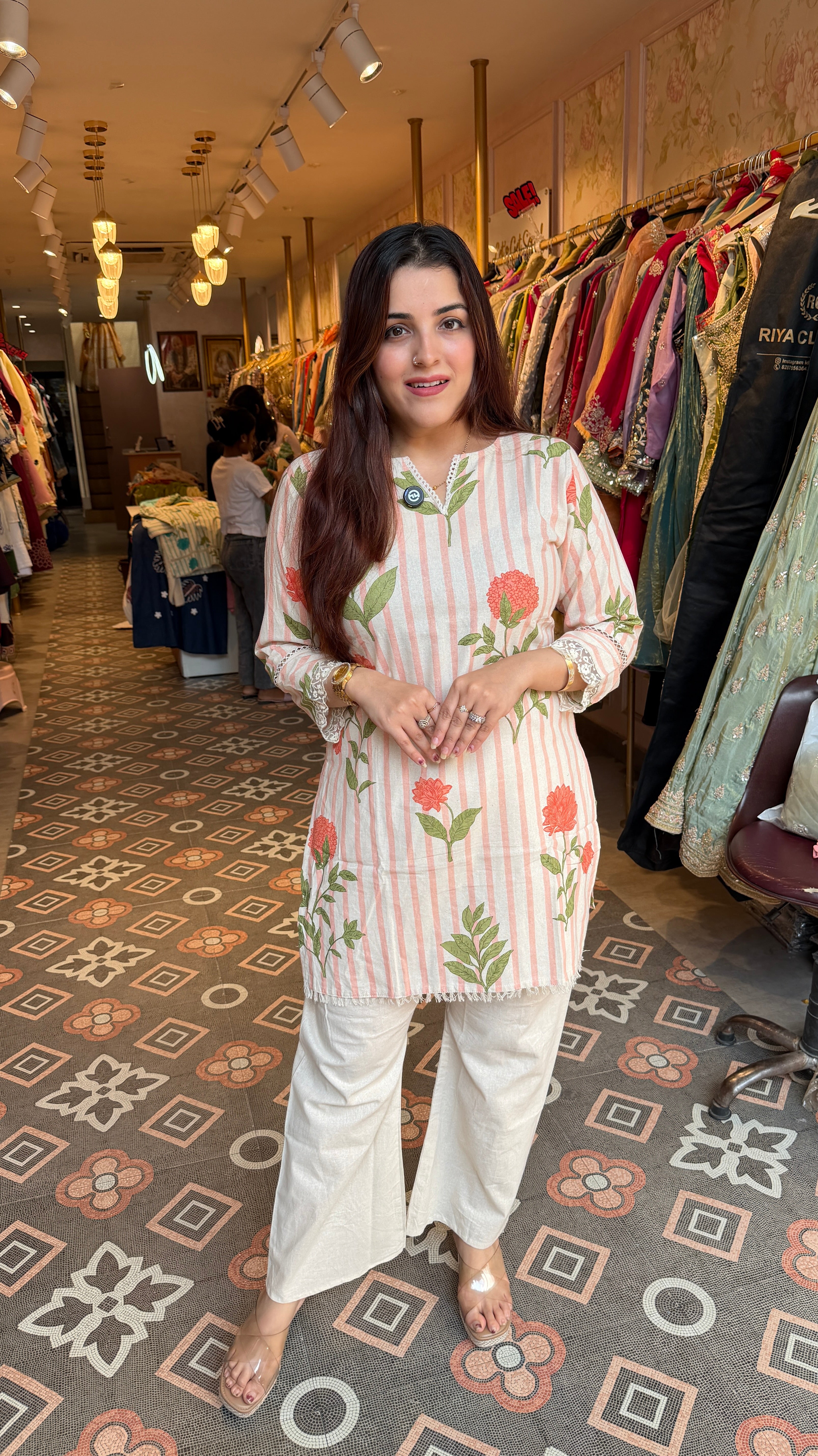 Floral cotton coord set