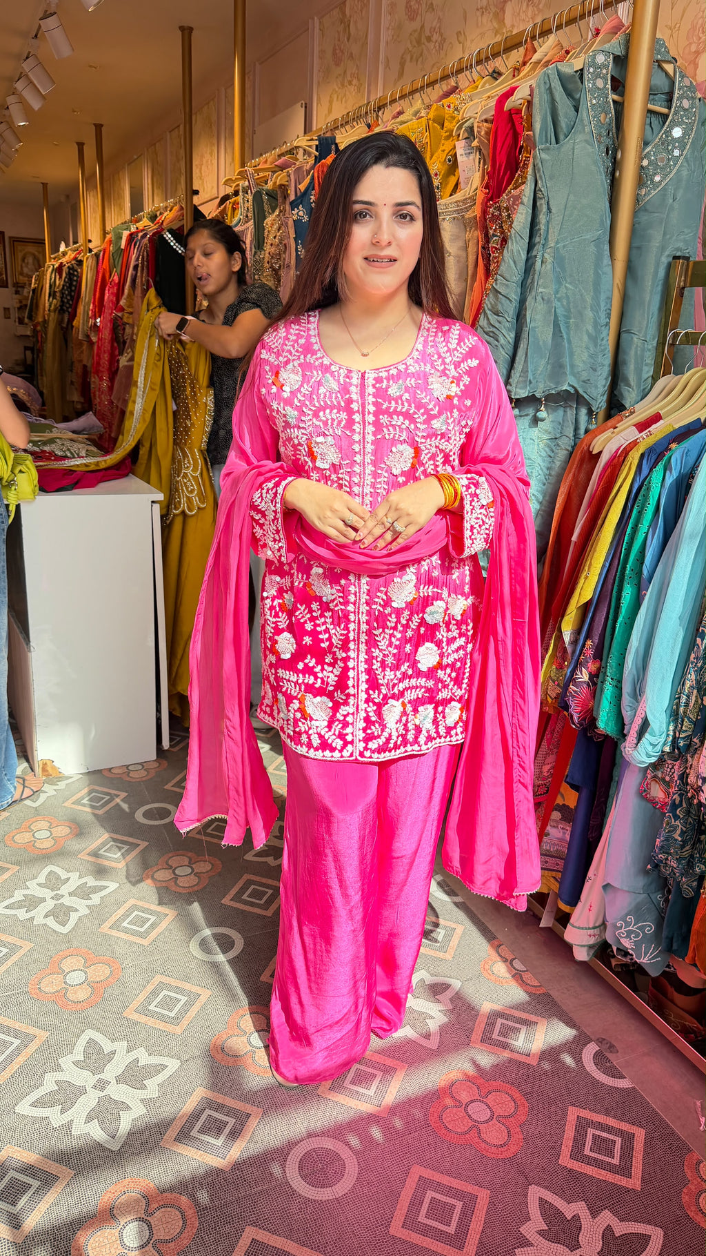 Phulkari-Inspired Salwar Suit