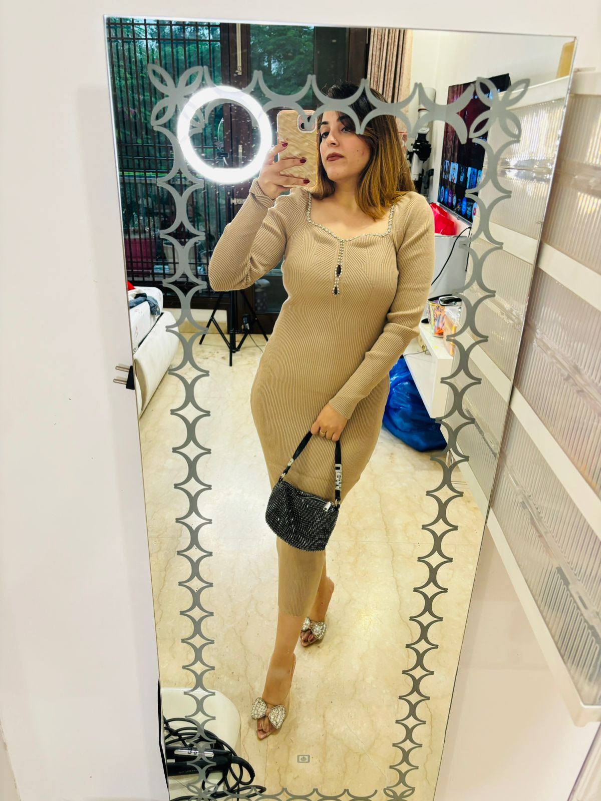 Pre winter bodyfit date dress