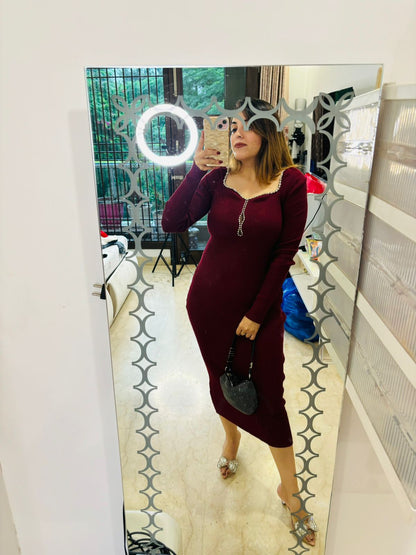 Pre winter bodyfit date dress