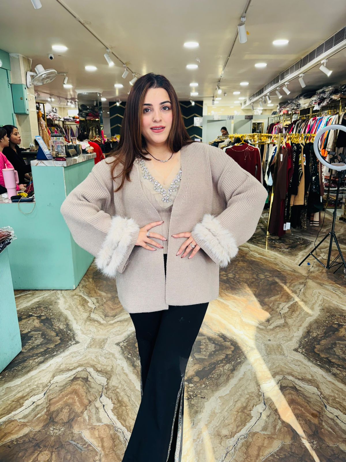 Jolie top with shrug