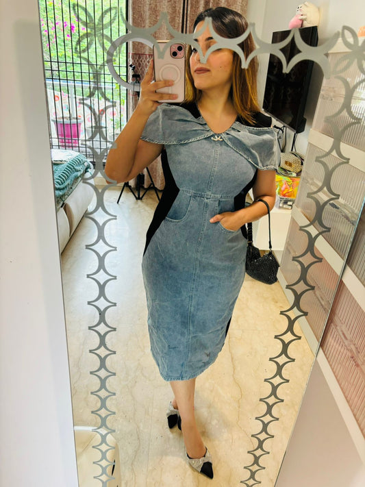 One Pc Denim Dress