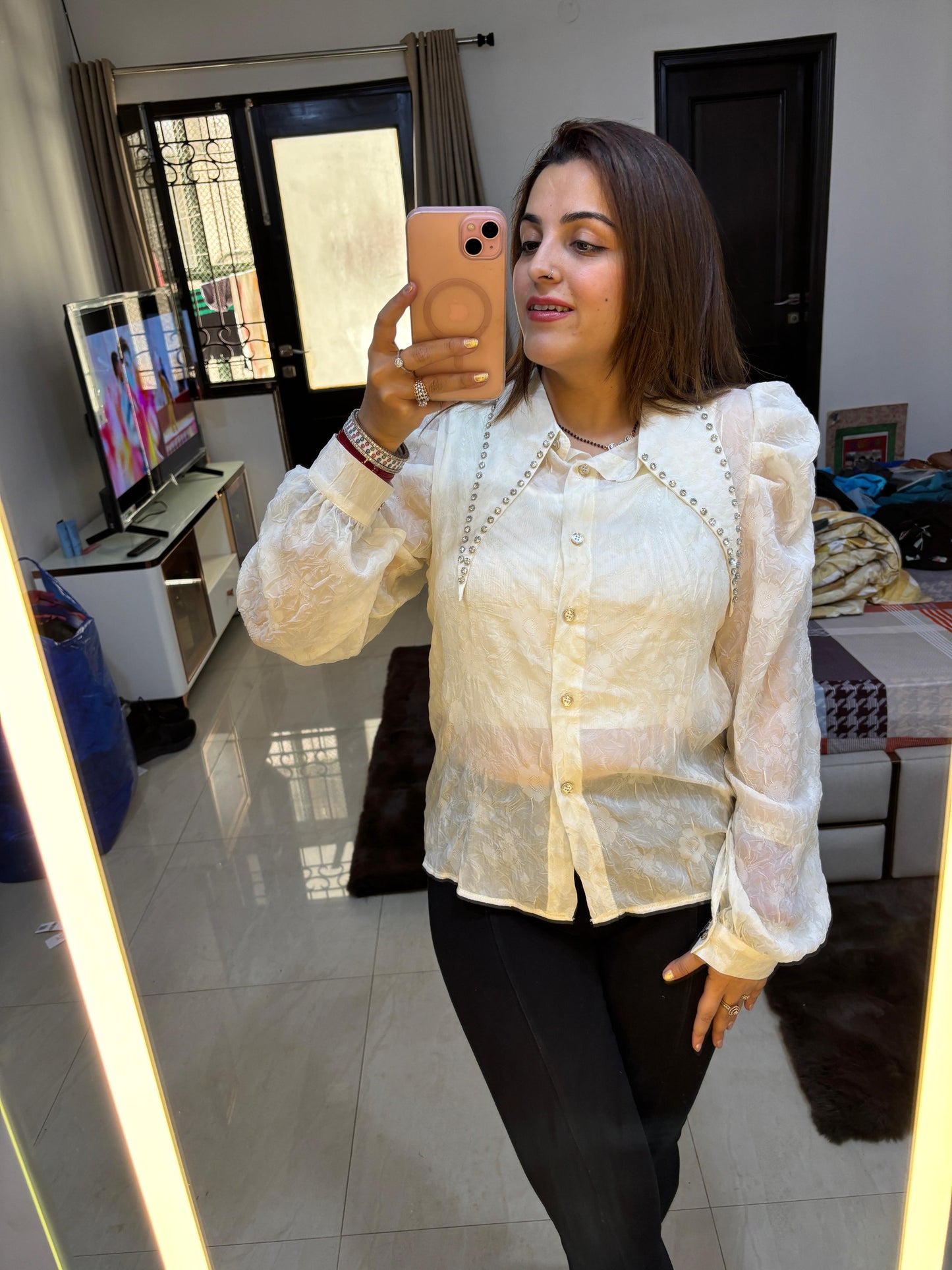 Perky georgette shirt