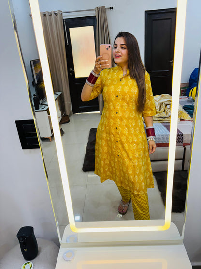 Cotton summer kurta set