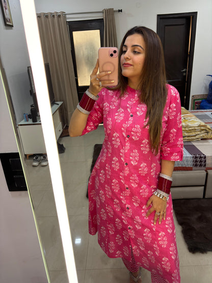 Cotton summer kurta set