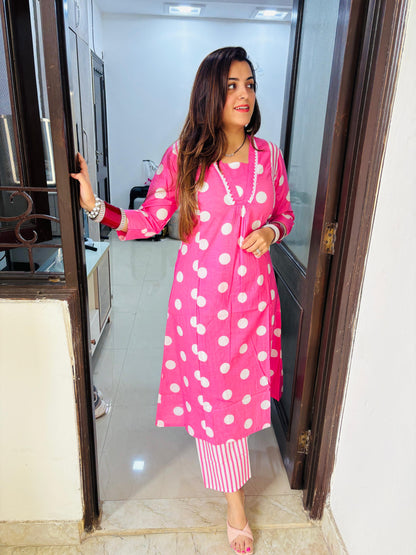 Polka kurta set