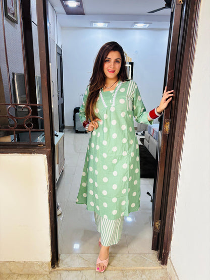 Polka kurta set