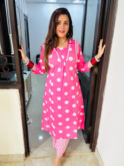 Polka kurta set