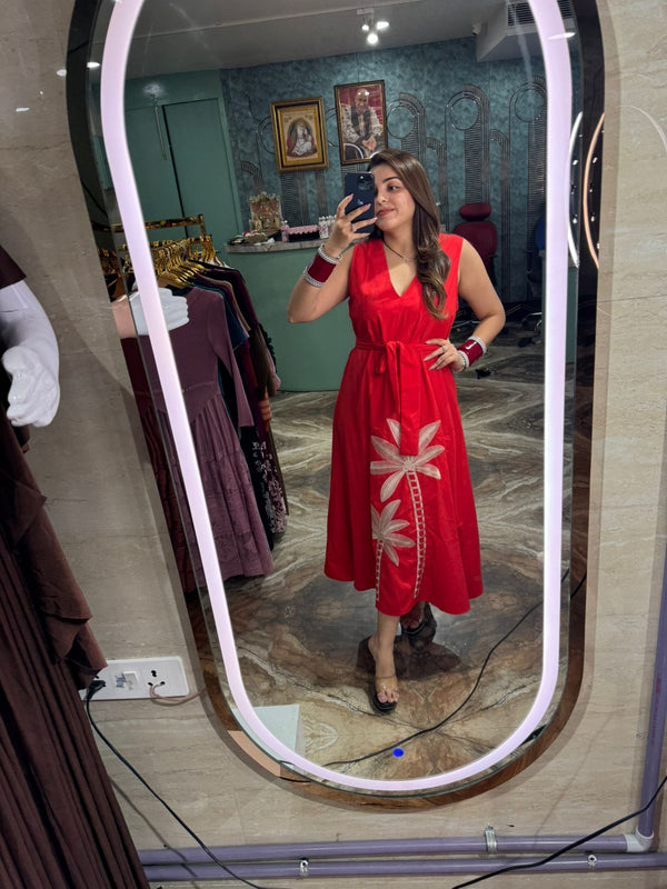 Long coconut tree dress
